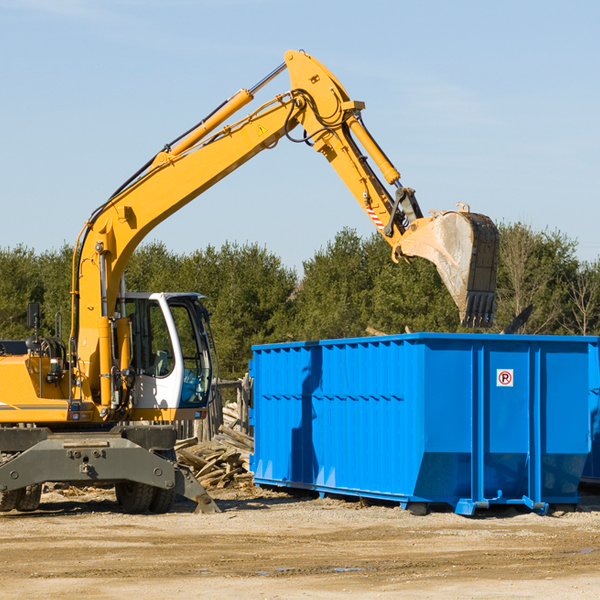 what size residential dumpster rentals are available in Hokendauqua